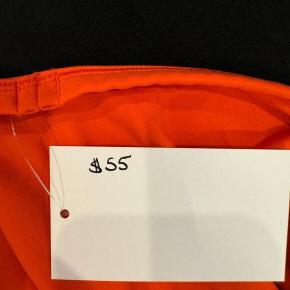 Lululemon Orange-Red Ruched Tee - Picture 7 of 7